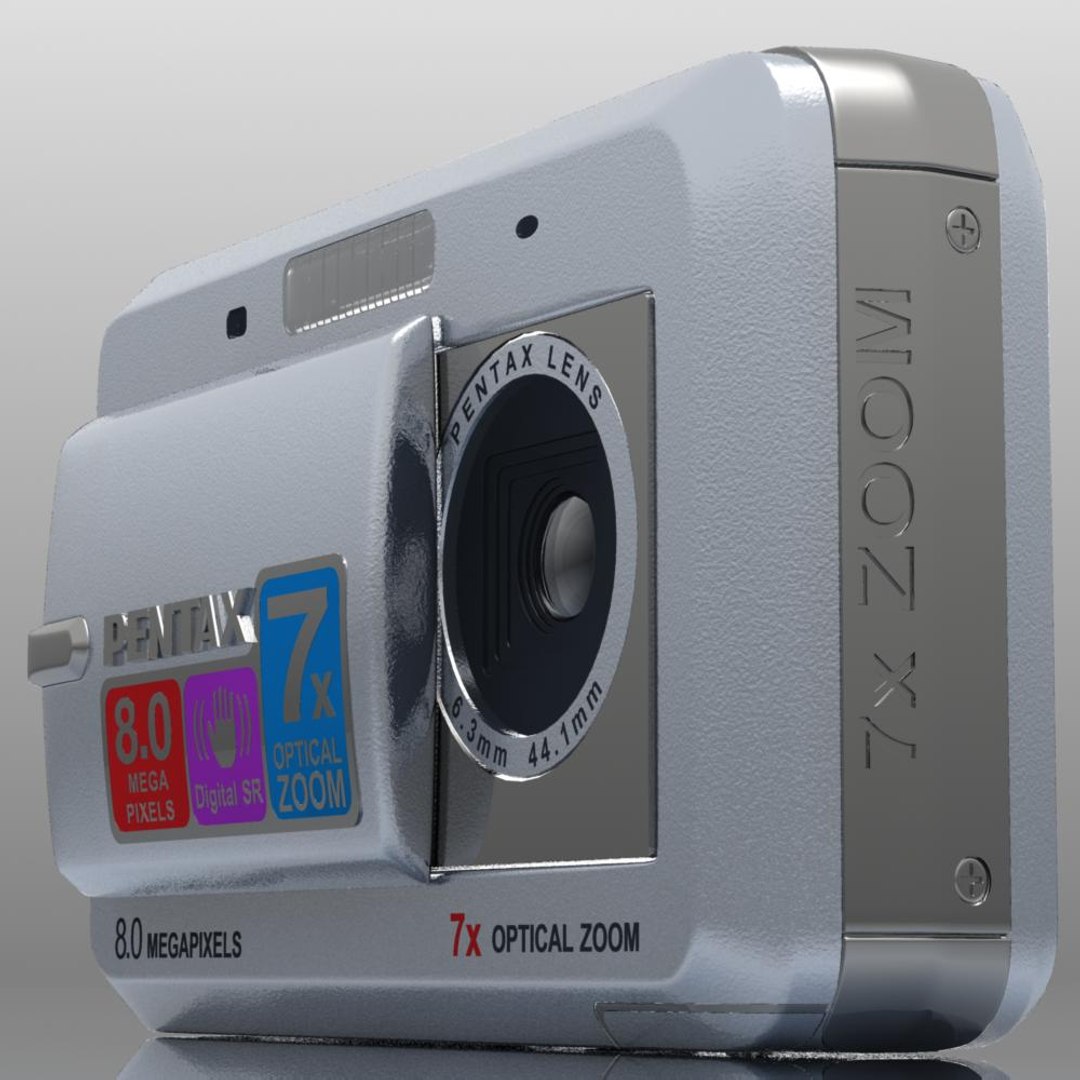 3d Model Pentax Optio Z10 Photocamera