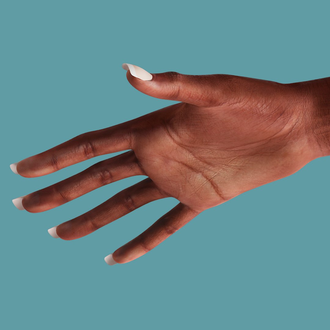 Realistic African American Arm and Hand 3D model preview