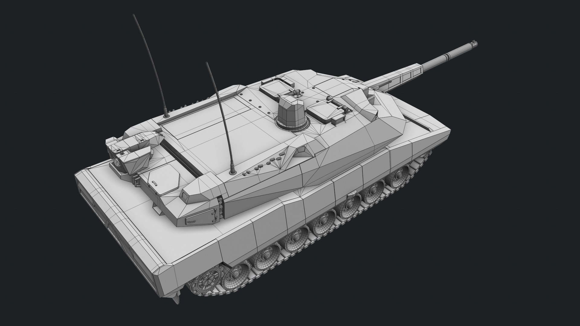 3D KF51 Panther Model - TurboSquid 1925432