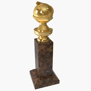 golden globe trophy 3d 3ds