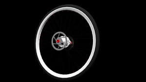 complete bicycle wheel 3d model