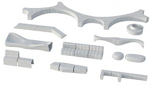 Concrete Benches Pack