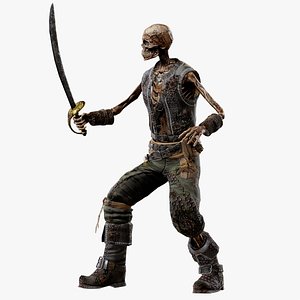 3D PIRATE SKELETON 4 B
