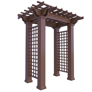 3D model Garden Arbor 8