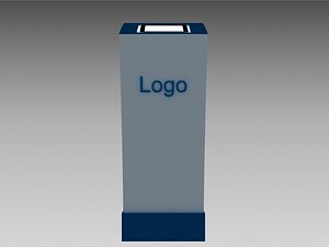 3d touchscreen kiosk model