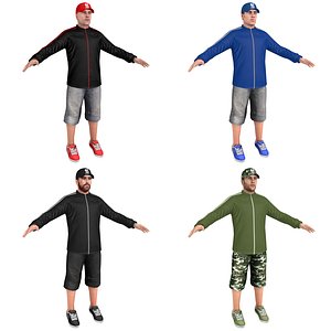 3D pack casual man
