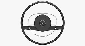 mercedes benz 280 steering wheel 3D