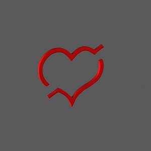 3D New Heart Shape 4