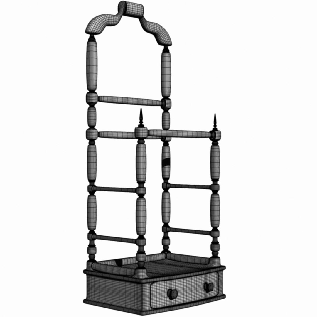 Valet Stand 3d Model