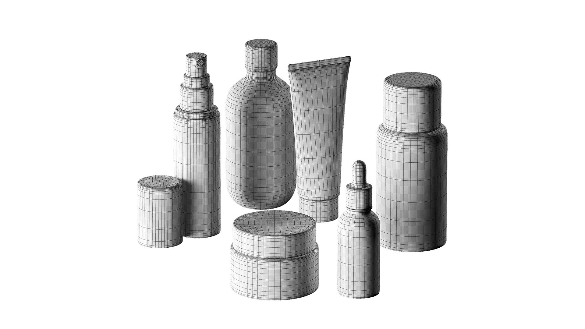 3D model Cosmetics Minimal plain white bottles and jars collection https://p.turbosquid.com/ts-thumb/rR/pMvALe/1t/1920x1080p_desaturated/jpg/1730805588/1920x1080/fit_q87/03b0a8831a88cf4548a145ccb79abfb4e44add9c/1920x1080p_desaturated.jpg