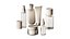Cosmetics Minimal plain white bottles and jars collection