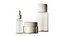 Cosmetics Minimal plain white bottles and jars collection