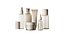 Cosmetics Minimal plain white bottles and jars collection