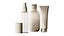Cosmetics Minimal plain white bottles and jars collection