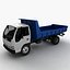 isuzu dump truck 3d model