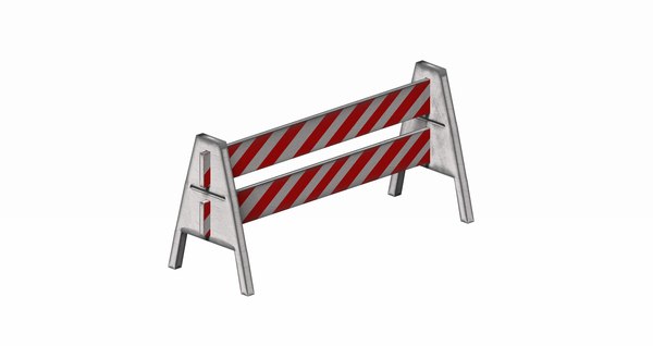 Triangle feeted short strip traffic barrier 3D 모델 - TurboSquid 2085563