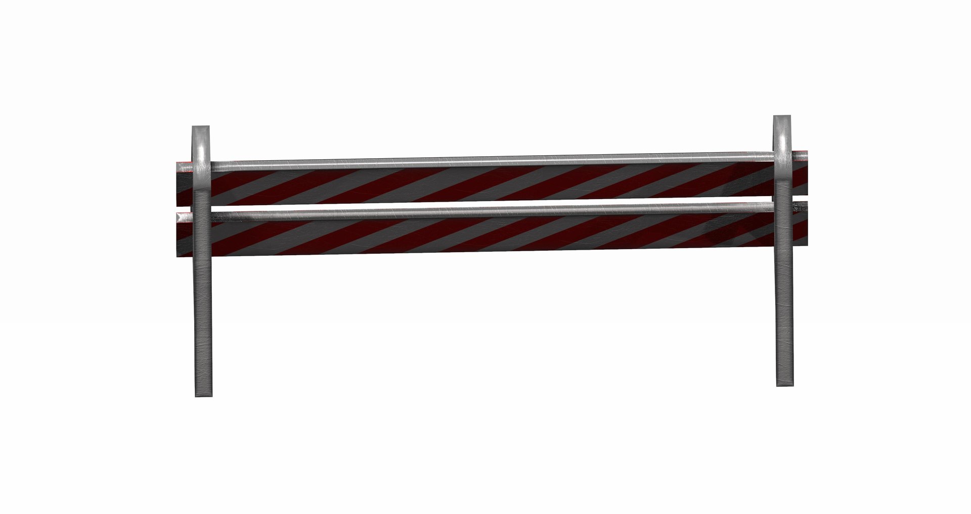 Triangle Feeted Short Strip Traffic Barrier 3D Model - TurboSquid 2085563