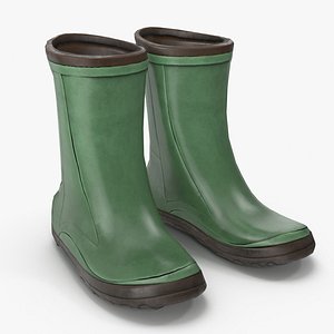 rain boots pbr 3D model
