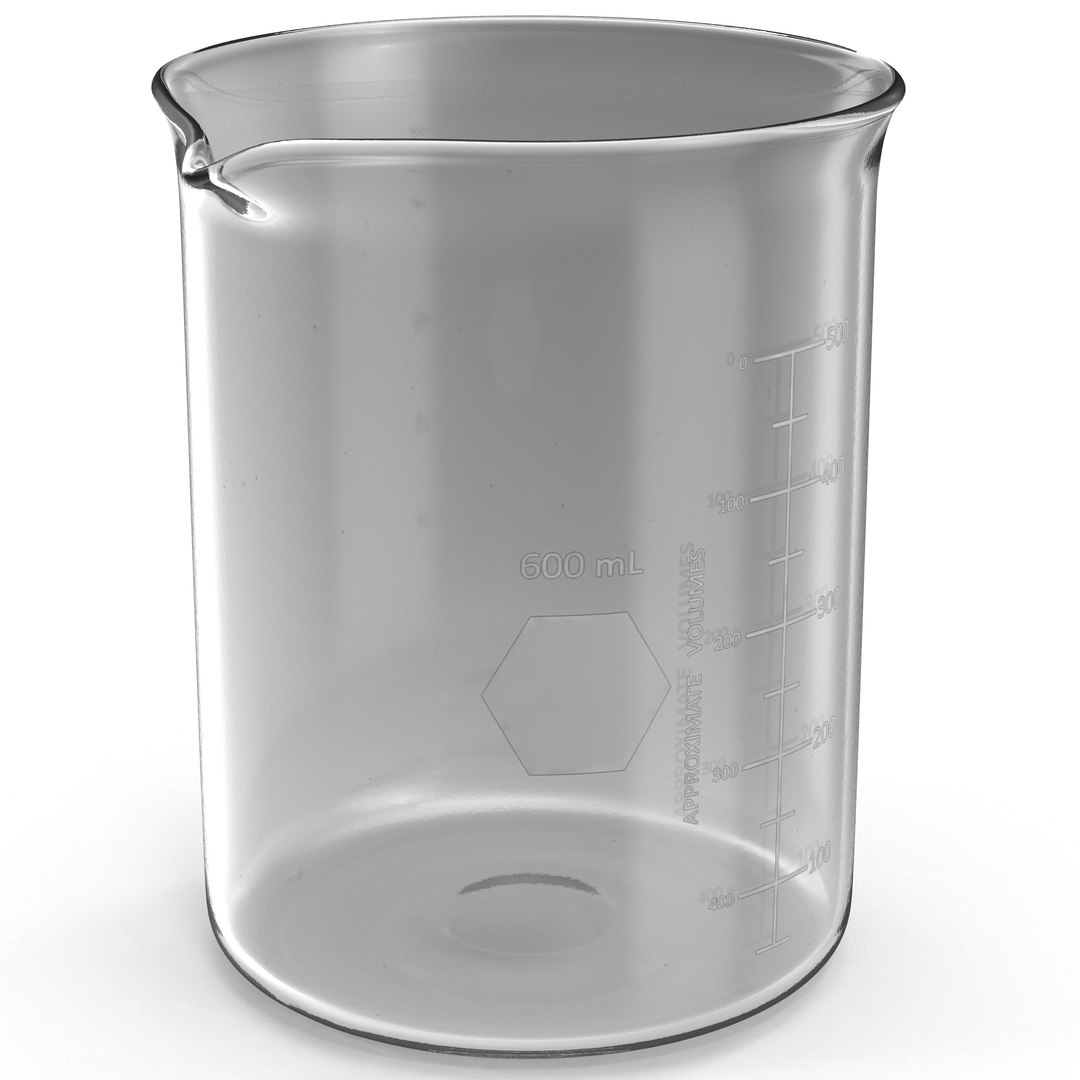 600ml Beaker 2 3D model preview