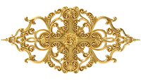 Carved decor ornament for cnc