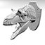 Alossaur head Wall trophy for 3D print