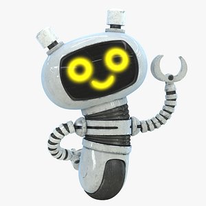 Cute Robot - Rigged 3D Character with 4K Textures