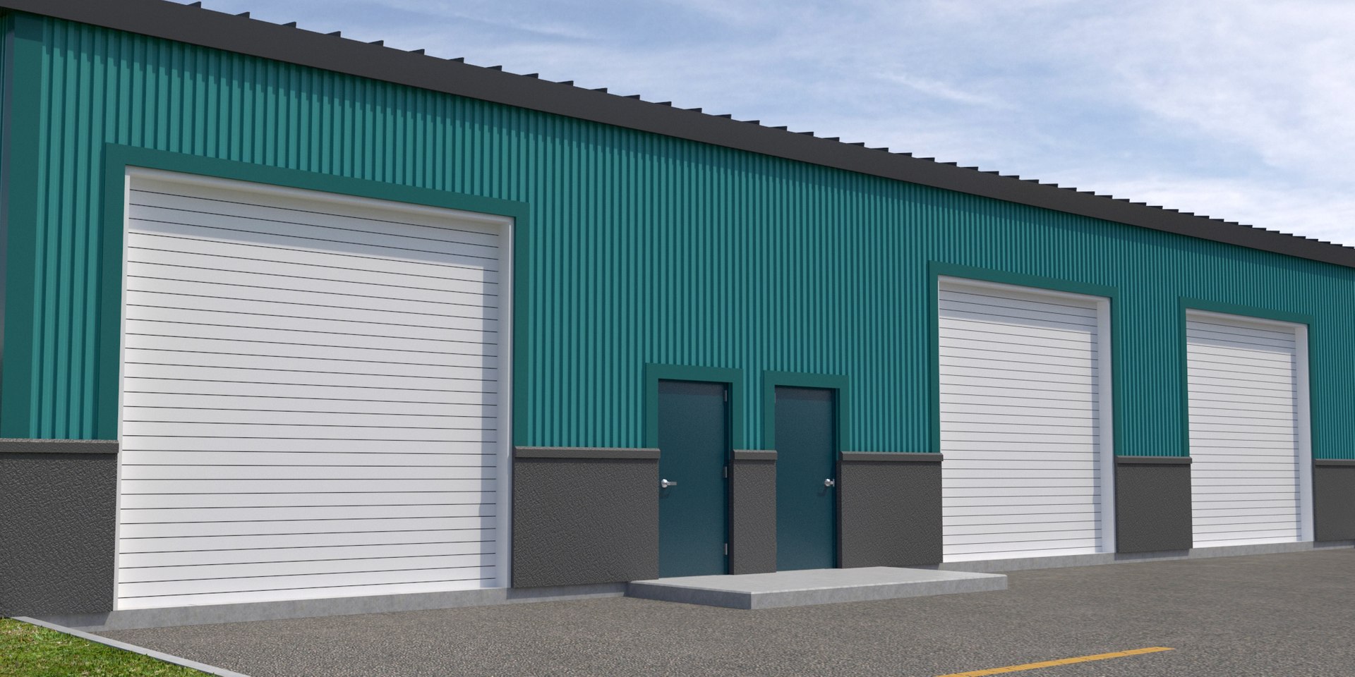 Commercial Office Warehouse Doors 3D Model - TurboSquid 1234368