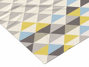 Mosaic Triangles Wool Dhurrie