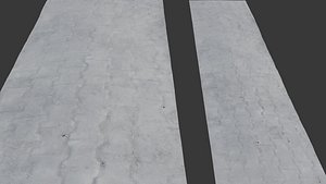 Worn Brick Pavement 3D Scan