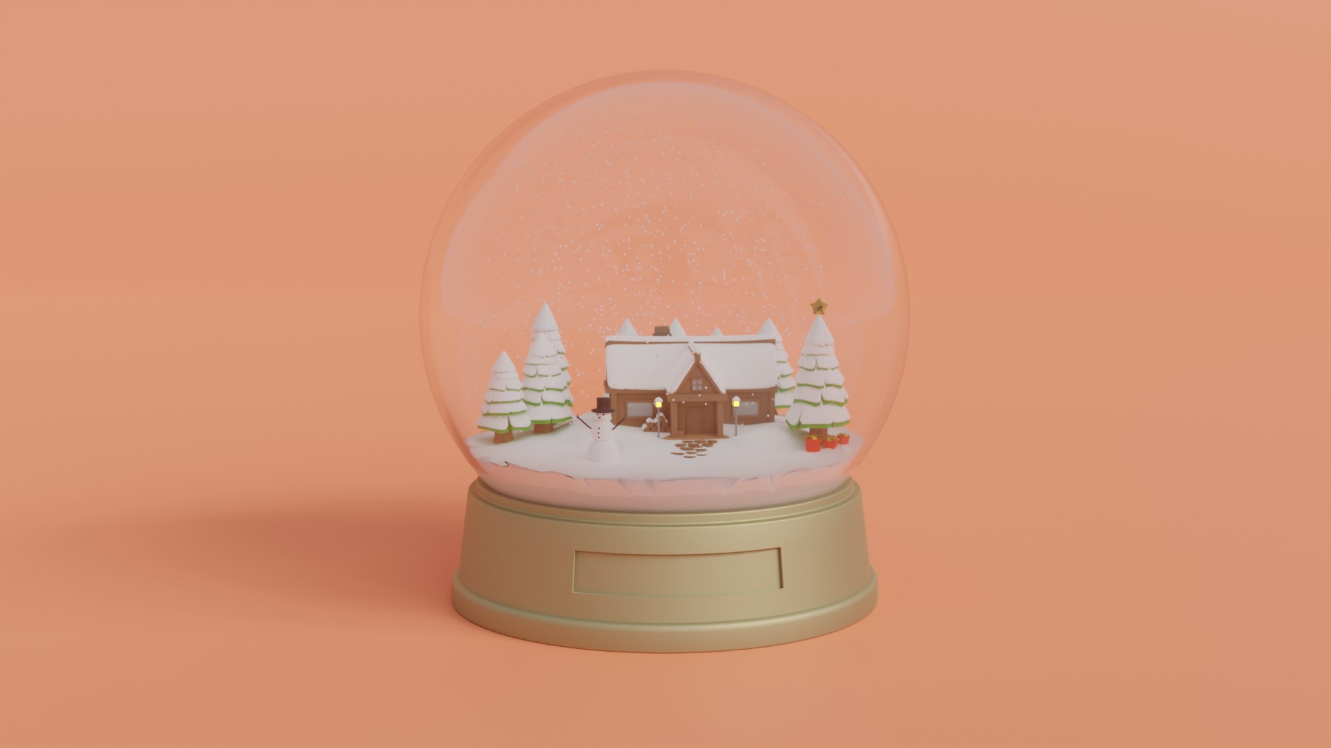 3D Snow Globe Low Poly High Quality 3D Model - TurboSquid 2259144