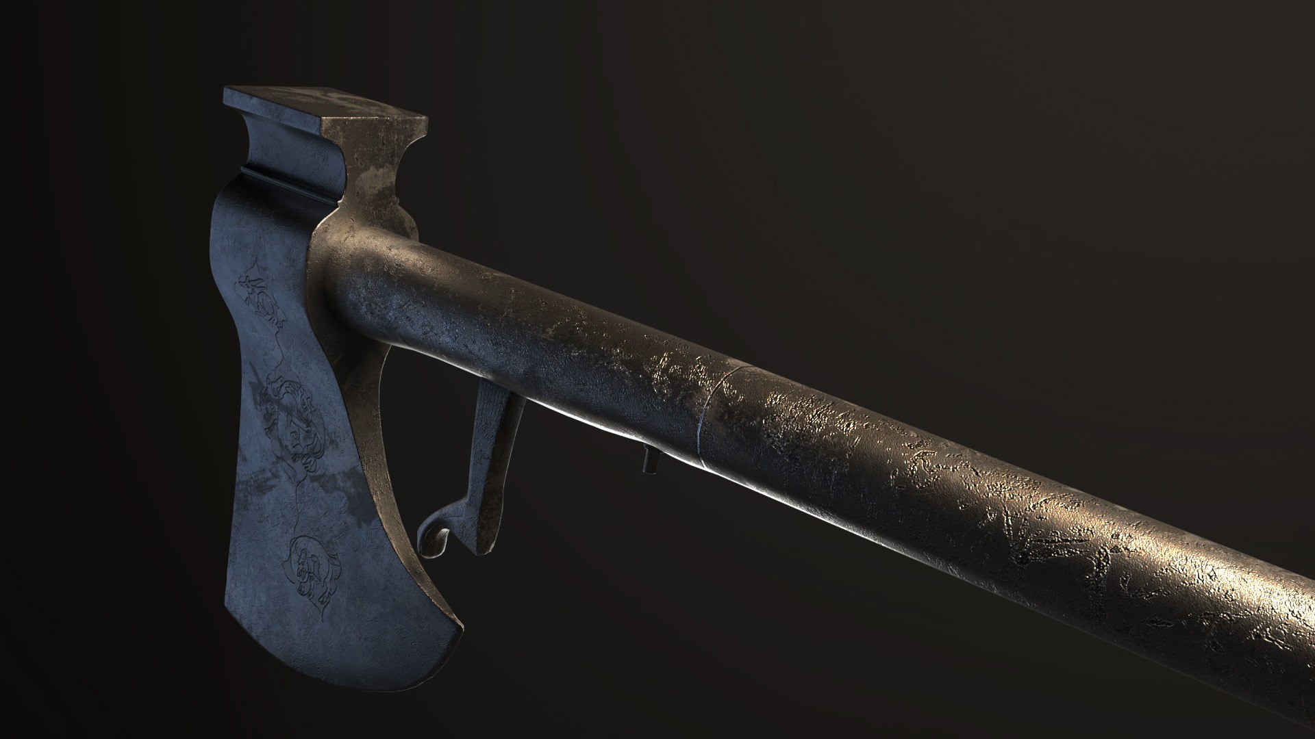 3D model Medieval Ottoman Axe - TurboSquid 2124119