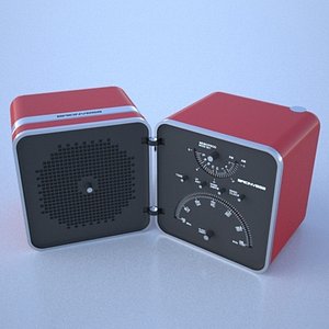 radio brionvega 3d model