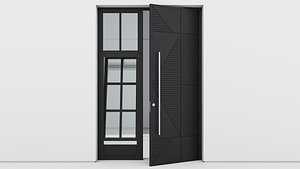 Aluminium door 266 3D