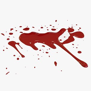 Red Drop Splash Paint