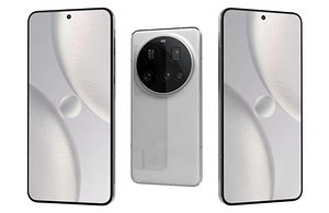 Xiaomi 15 Ultra White Low Poly 3D model