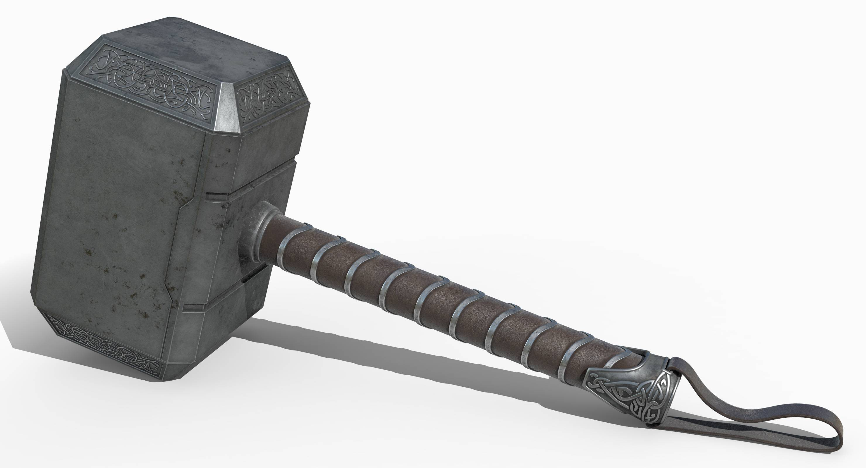 modelo 3d El martillo de Thor (Mjolnir) - TurboSquid 1205892