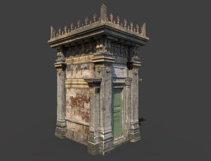 3D model old mausoleum