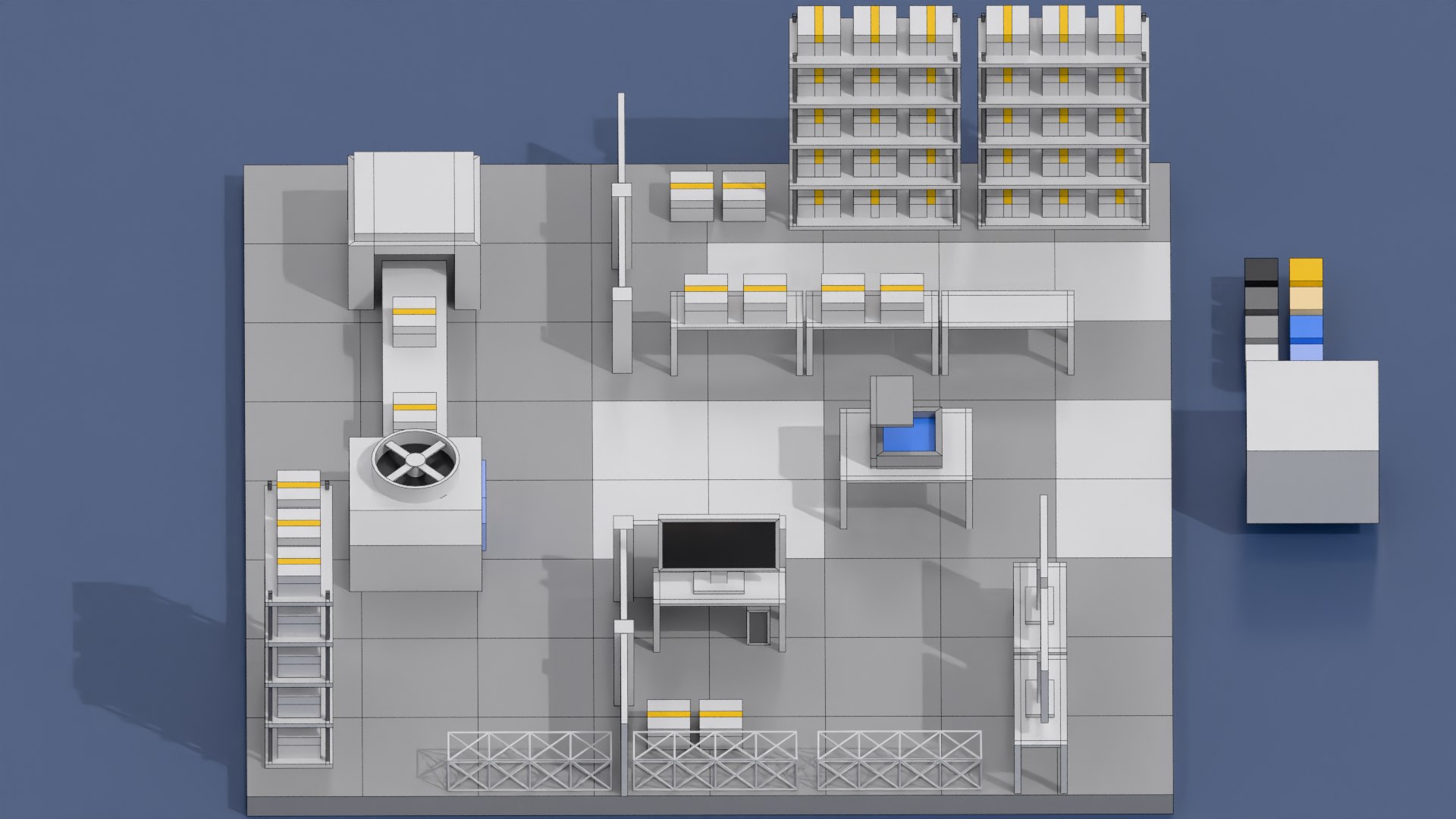 3D Exquisite Architectural Factory Building Model - TurboSquid 2403423