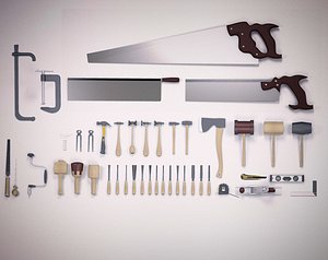 3D Full Carpentry Industrial Tool Kit