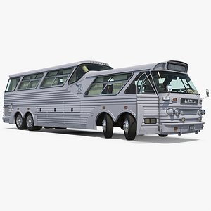 Sultana TM40 1973 Bus Rigged 3D Model
