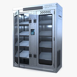 Sci-fi Armory Rack Locker PBR
