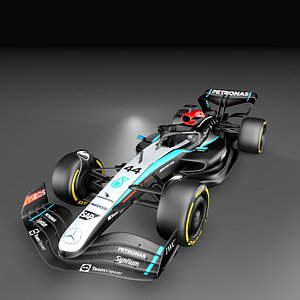 F1 Mercedes 2024  - modele 3D