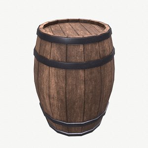 Wood Barrel 3D model
