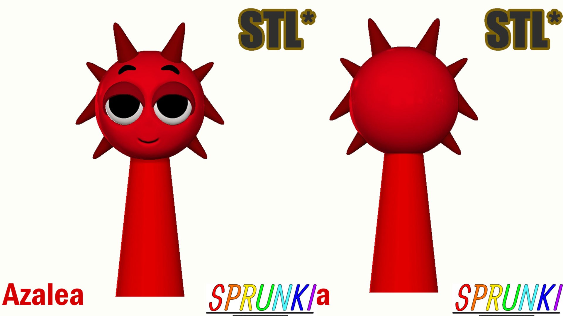 Sprunki Incredibox Azalea STL 3D Personagem Fanart Modelo 3D ...