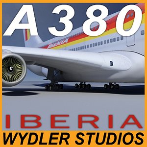 a380 iberia 3d model