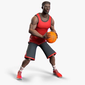 3D Basketball stylized player
