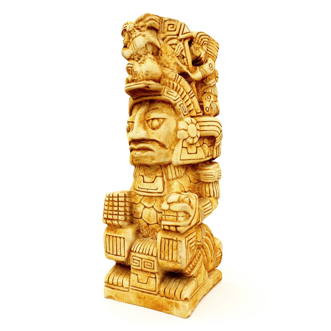 3d Model Aztec Figure Replica