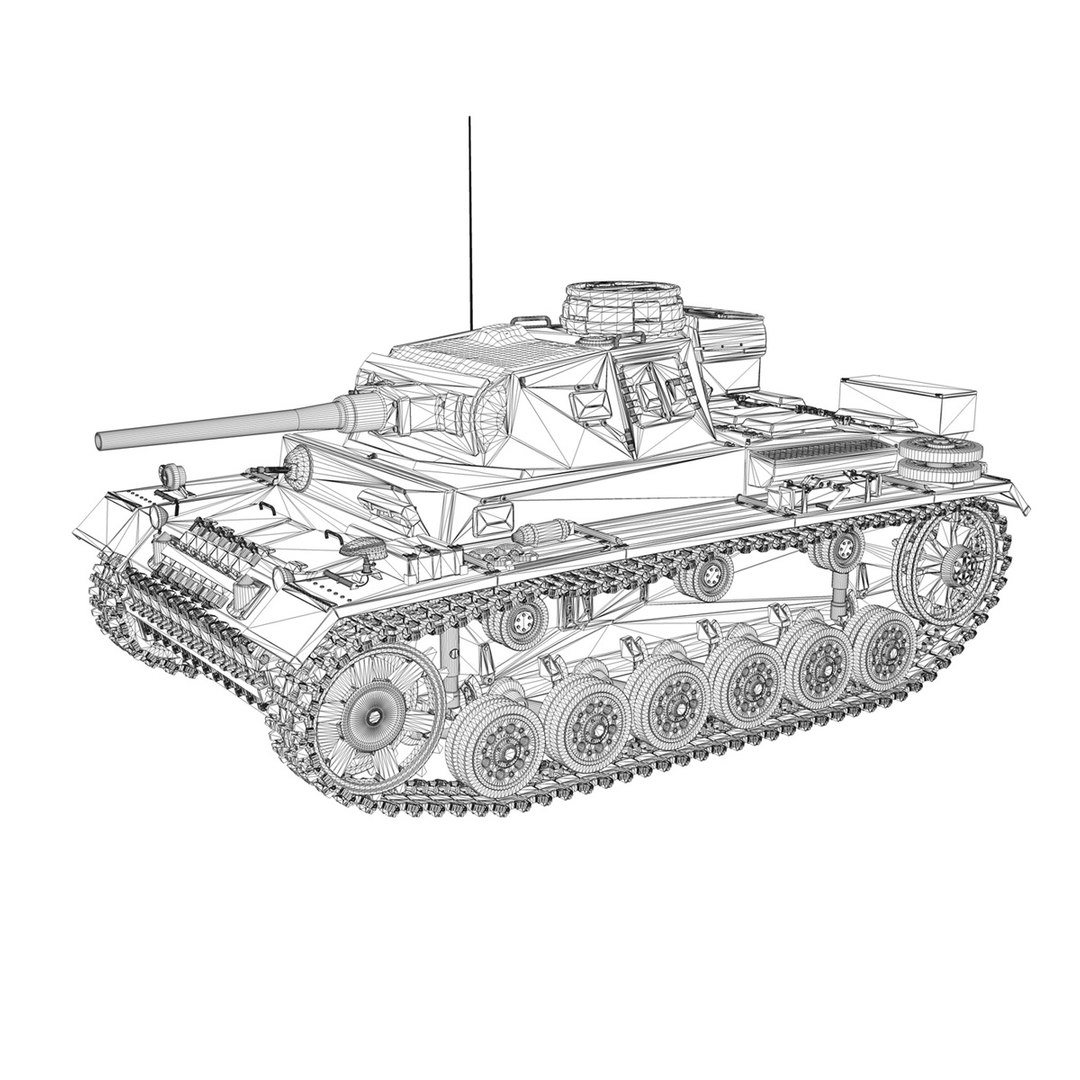 Iii - Ausf J Model - TurboSquid 1164627