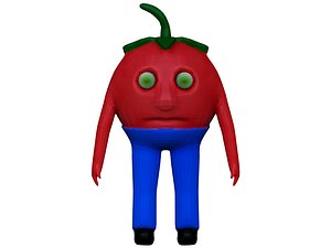 3D Cartoon Tomato model