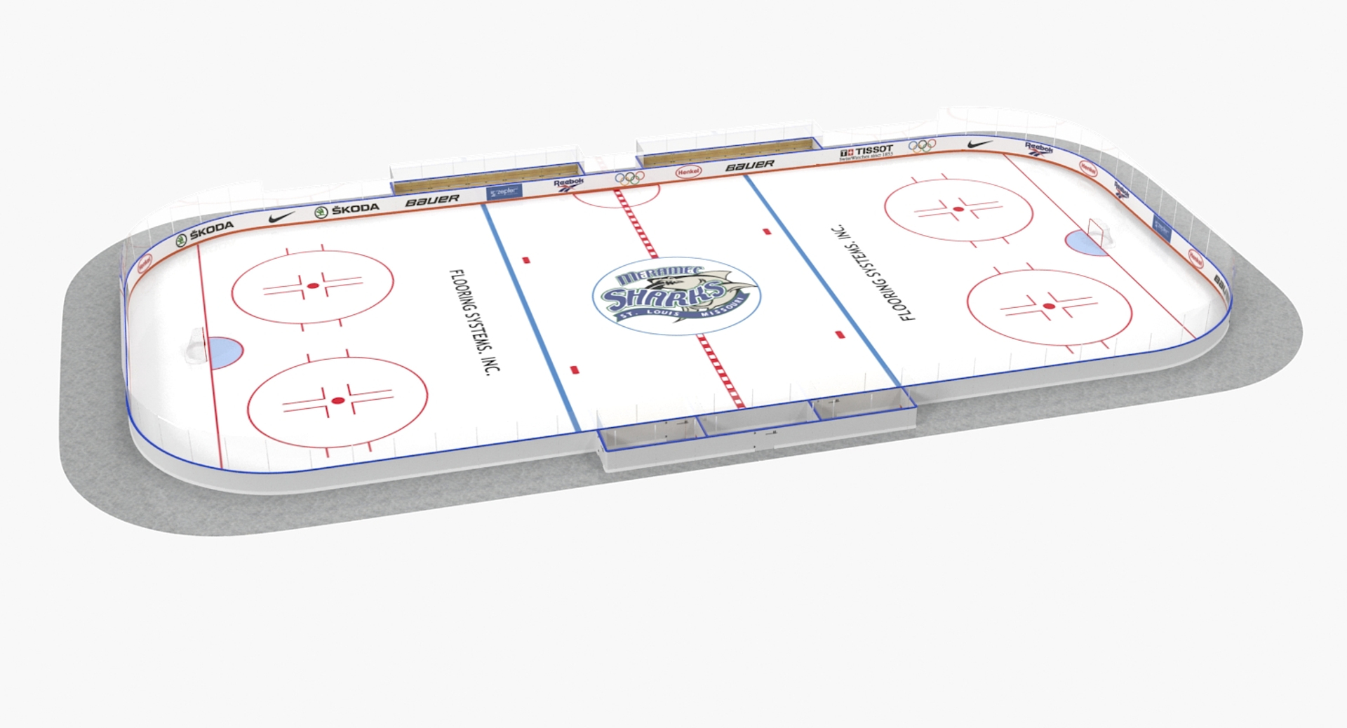 Ice Hockey Rink Model - TurboSquid 1232647